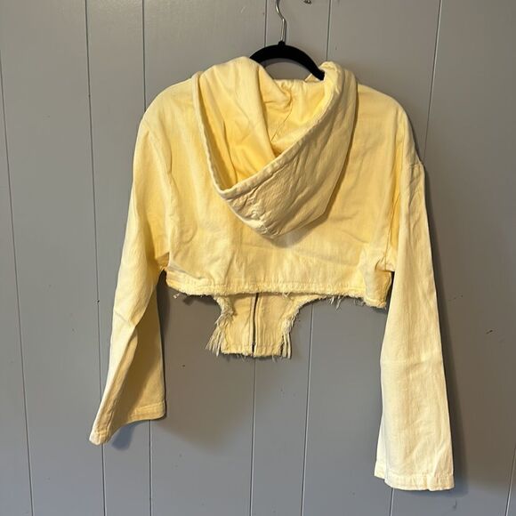 Zara Cropped Pullover Hoodie Size Small - Picture 2 of 2